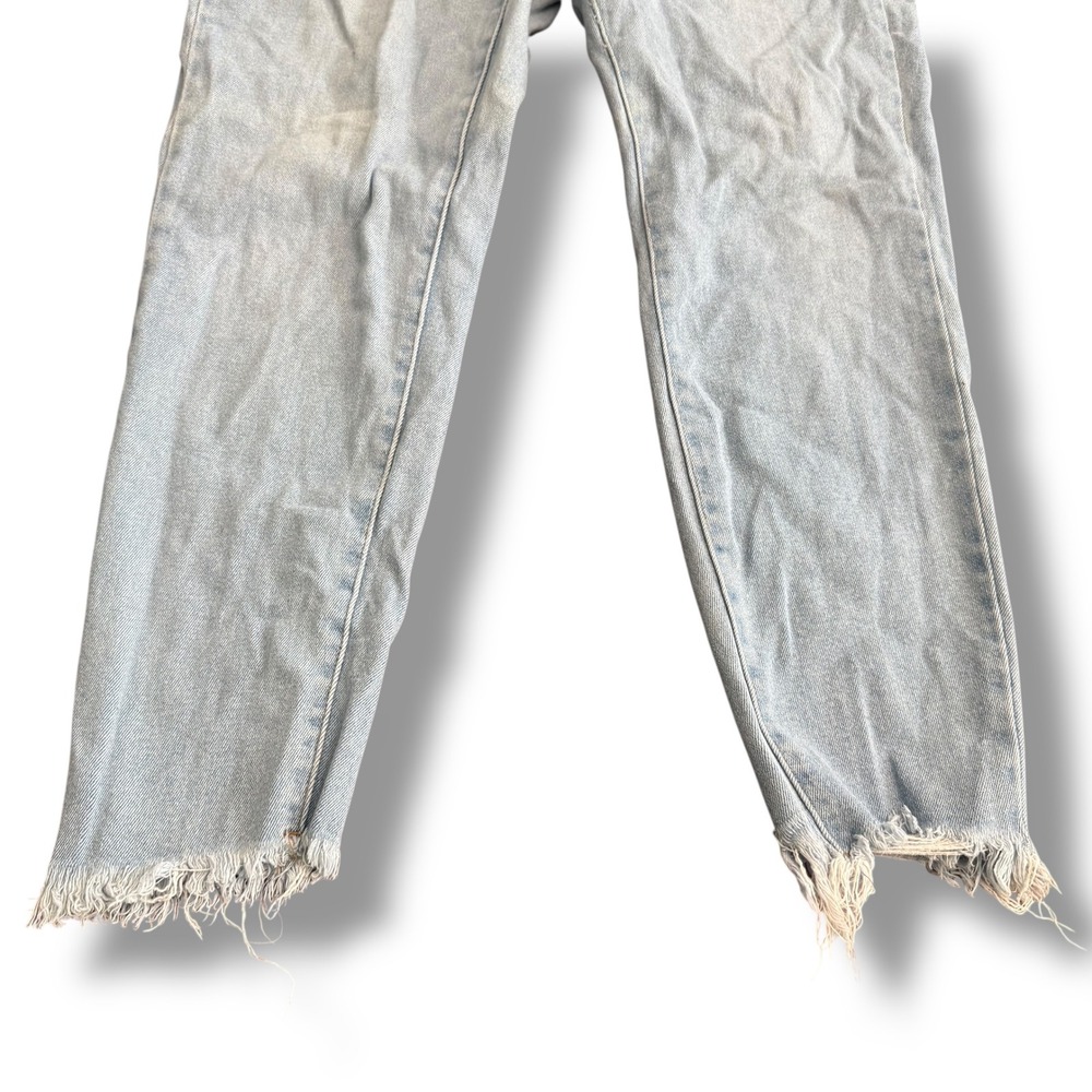 Haute Curve Jeans Womens Size 22 Light Wash Button Fly Frayed Hem Denim - Picture 4 of 12